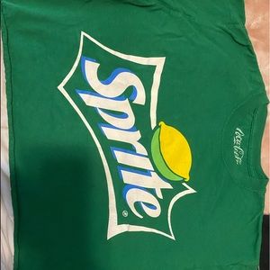 green sprite crop top